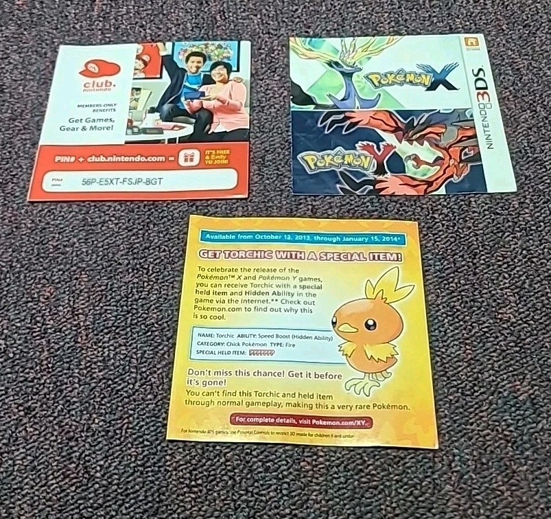 Pokemon X Garchomp Edition (Nintendo 3DS, 2013) *Case No Game*