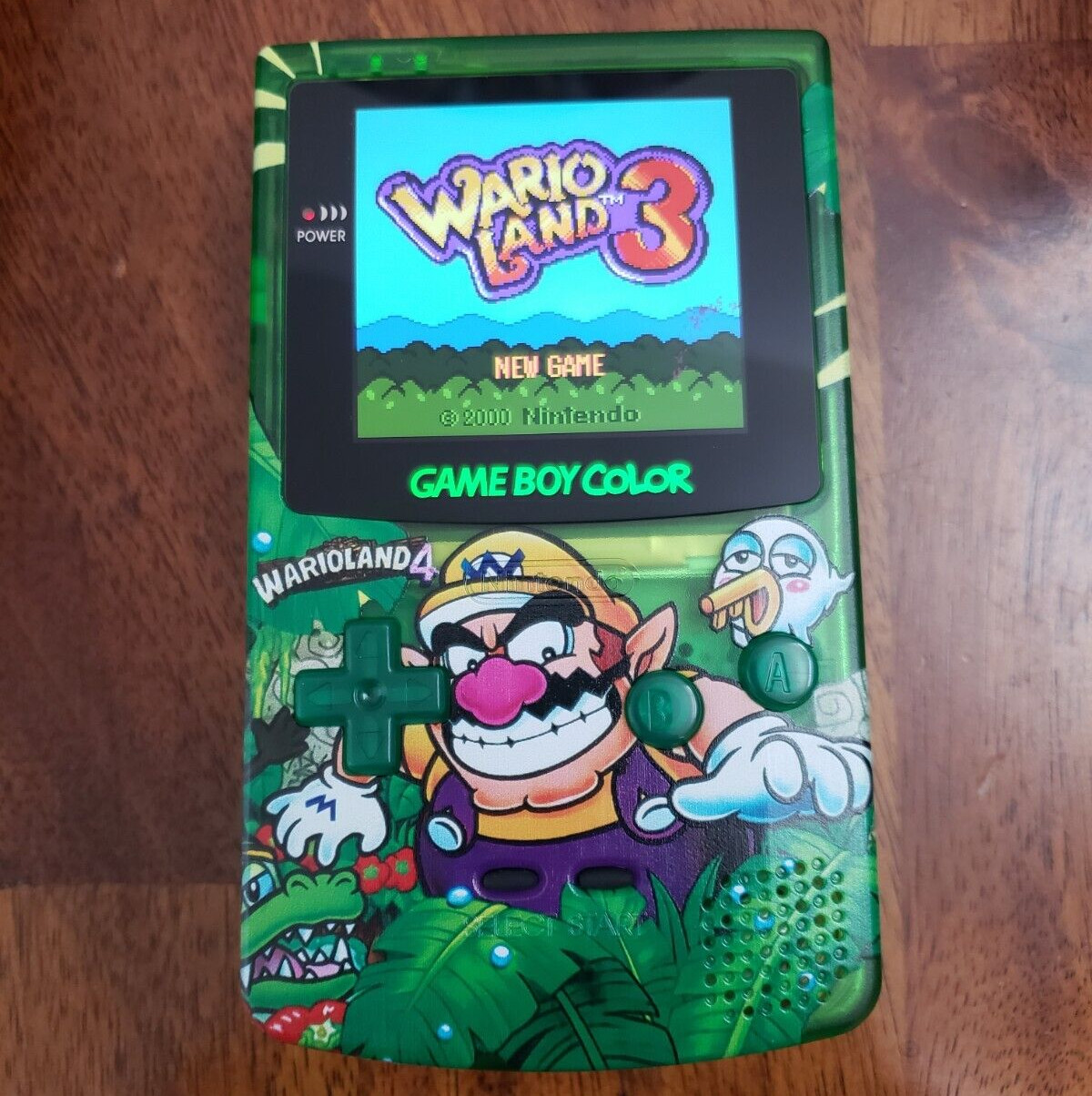 Custom Wario Gameboy Color IPS Screen w/ Case – GBC Console System Wario Land