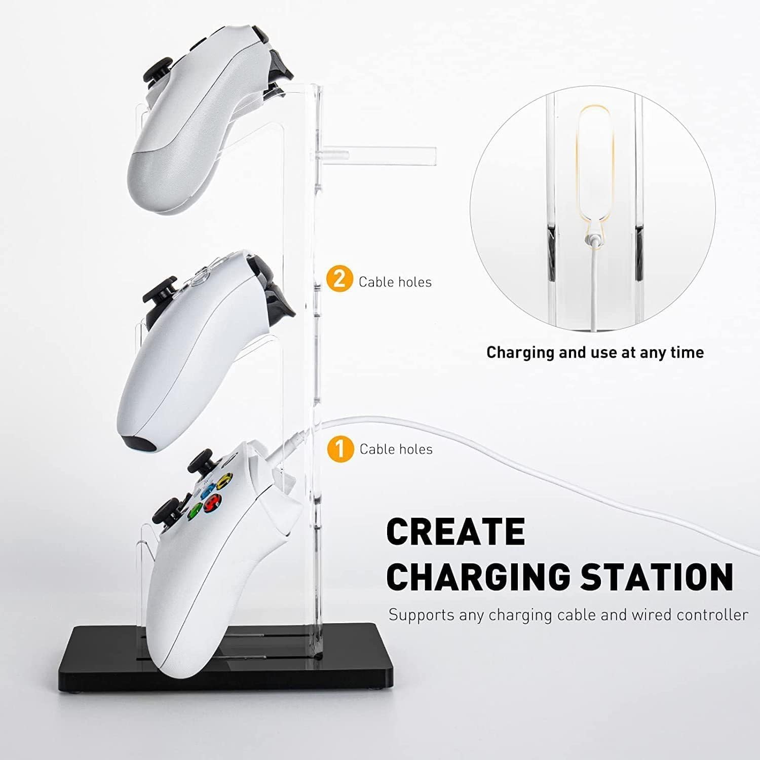 Game Controller Enhance Gaming with A 3 Tier Controller Holder Headset Stand