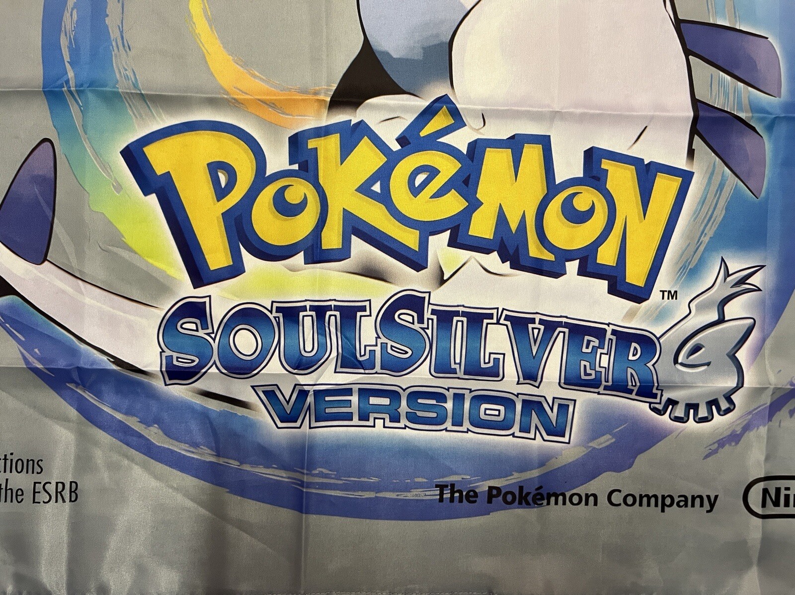 Pokemon Soul Silver Version DS Wall Flag Banner Tapestry 3 x 3 Ft