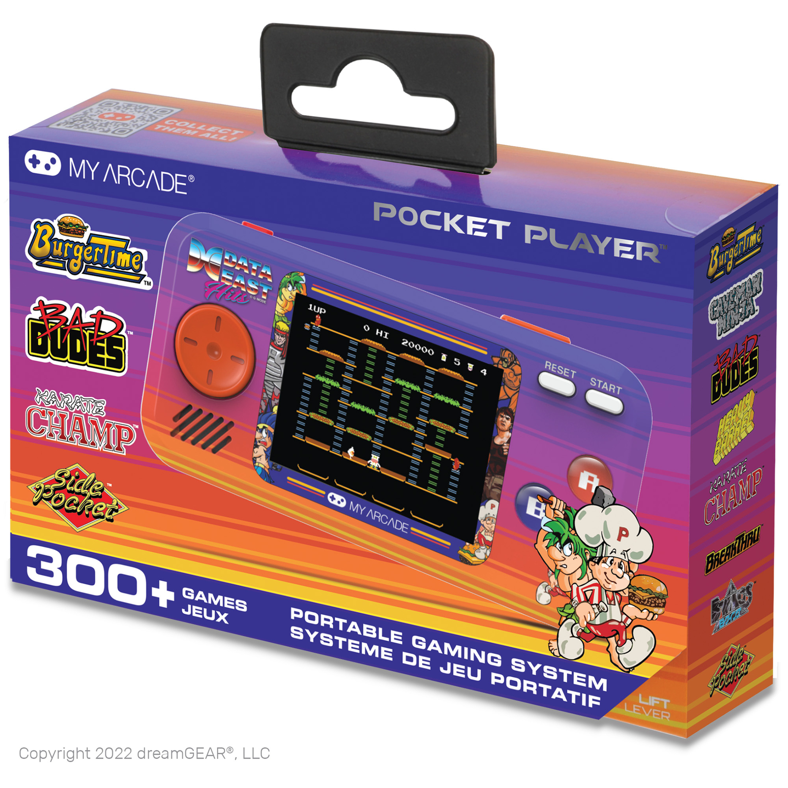 My Arcade Officially Licensed Data East Hits Packet Players Portable 300+ Games