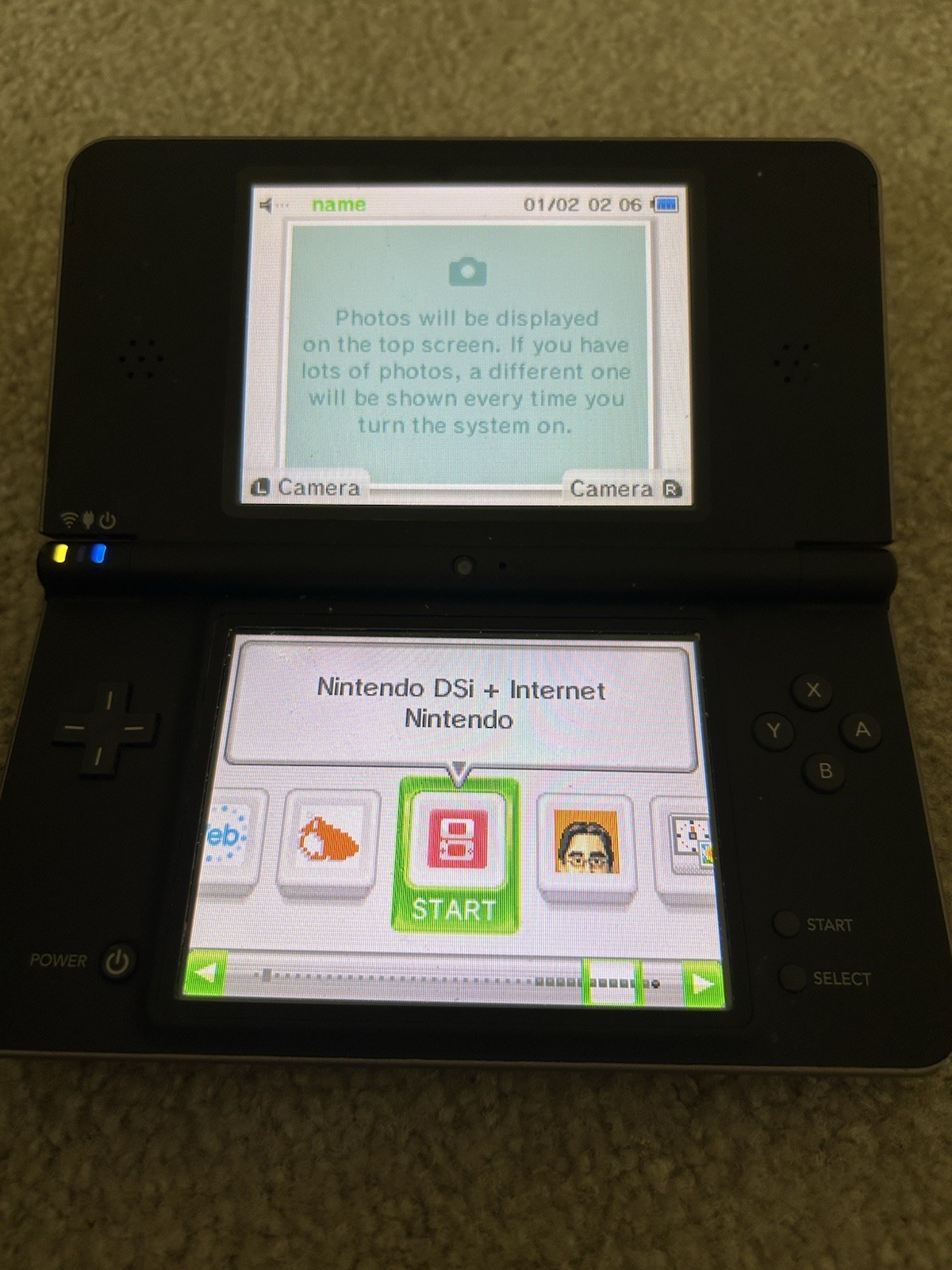 Nintendo DS XL Handheld System Black With New Charger and New Battery