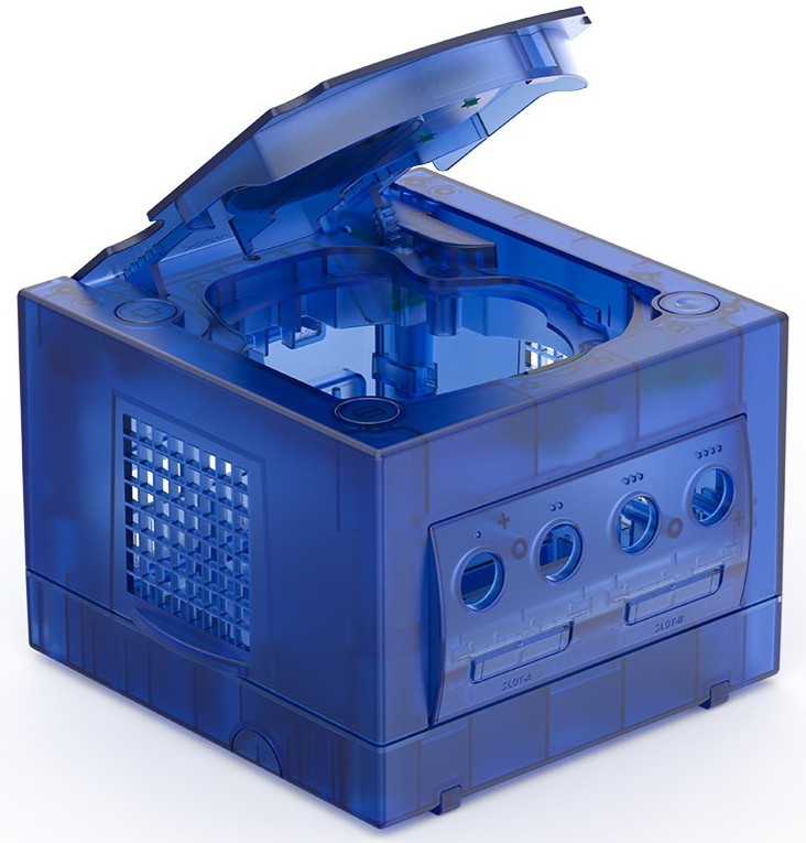 NEW Replacement Translucent DARK BLUE Shell Housing for GameCube Console System