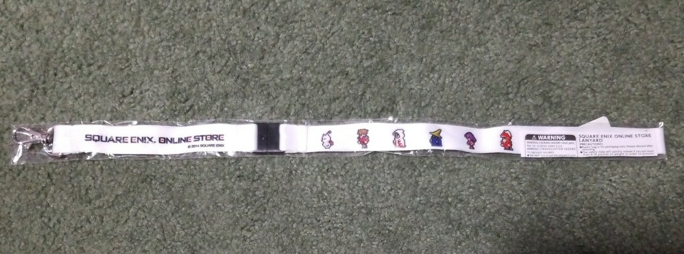 Final Fantasy FF 8/16-bit Retro Lanyard White Varient *Brand New* Square Enix