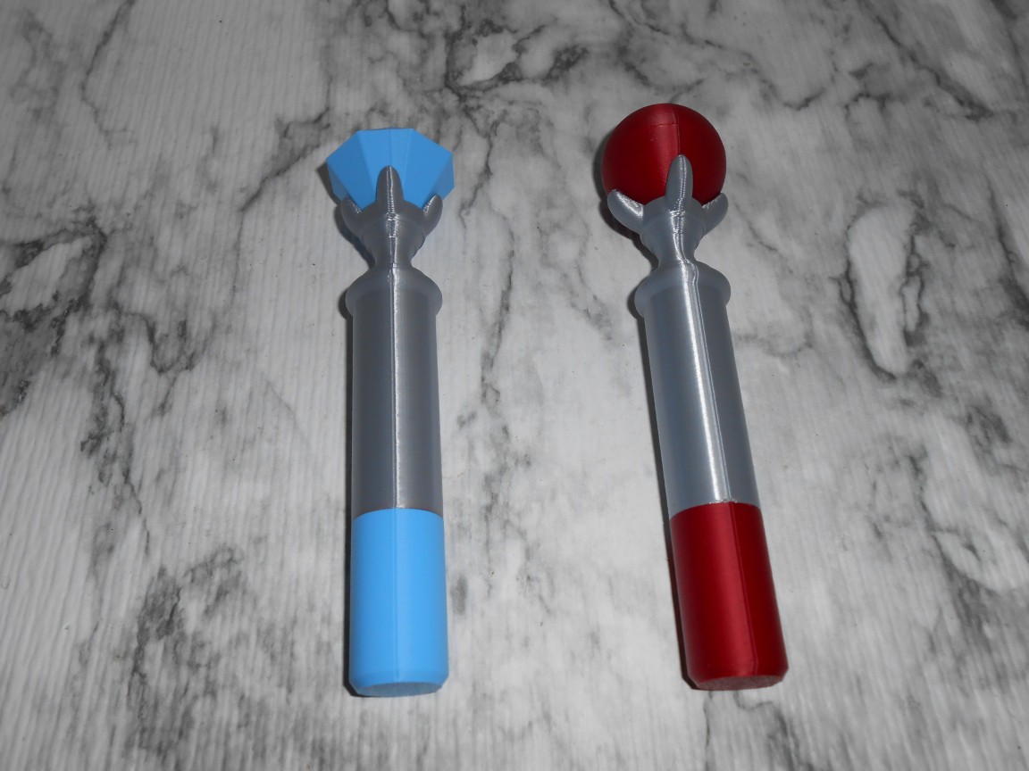 3D printed Legend of Zelda Ice Rod & Fire Rod Set