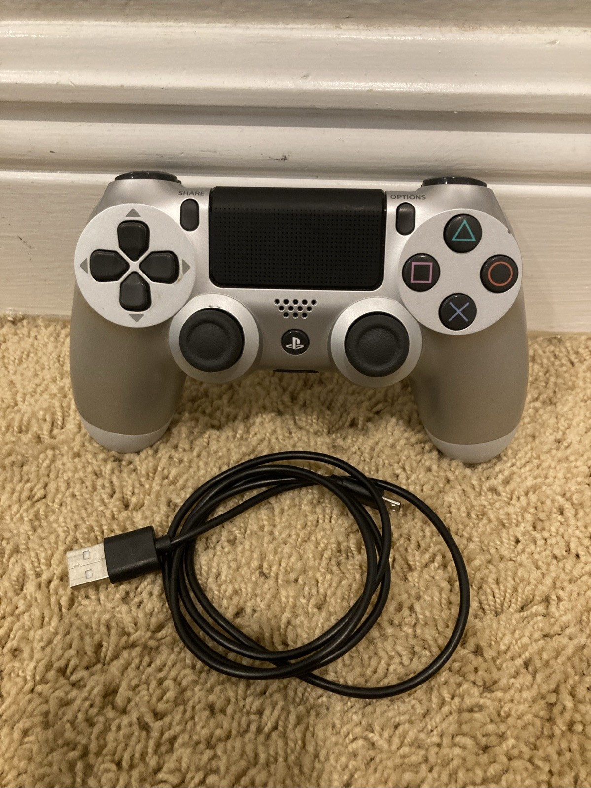SONY PS4 DUALSHOCK 4 WIRELESS CONTROLLER V2 CUH ZCT2U SILVER – Tested!