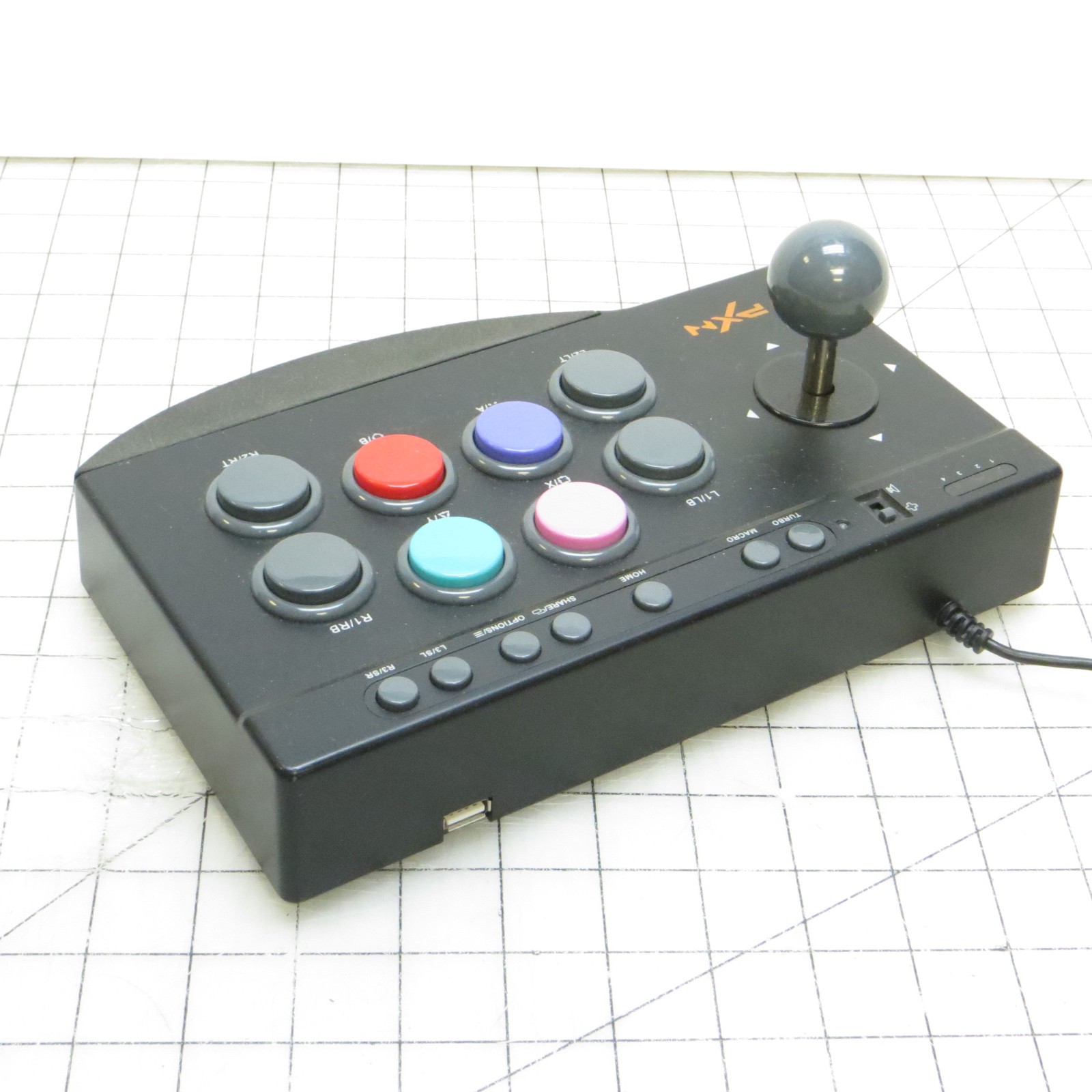 PXN PXN-0082 USB Wired Arcade Fight Stick Controller for PC & Consoles