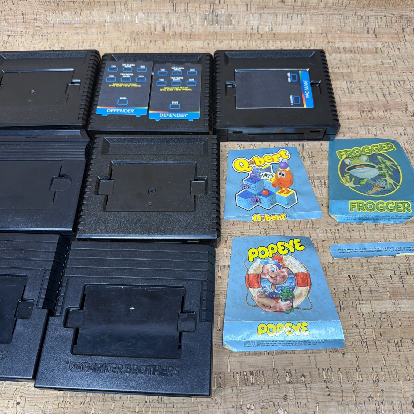 Lot of 10 – Atari 5200 Game Cartridges – Frogger Pac-Man Super Breakout Defender