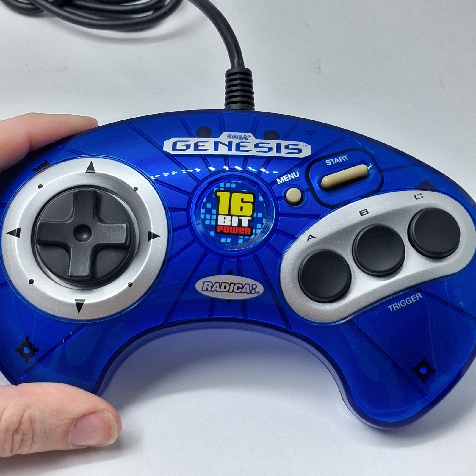 Sega Genesis Mini Console Plug N Play Radica 16 Bit Power Blue Tested Working