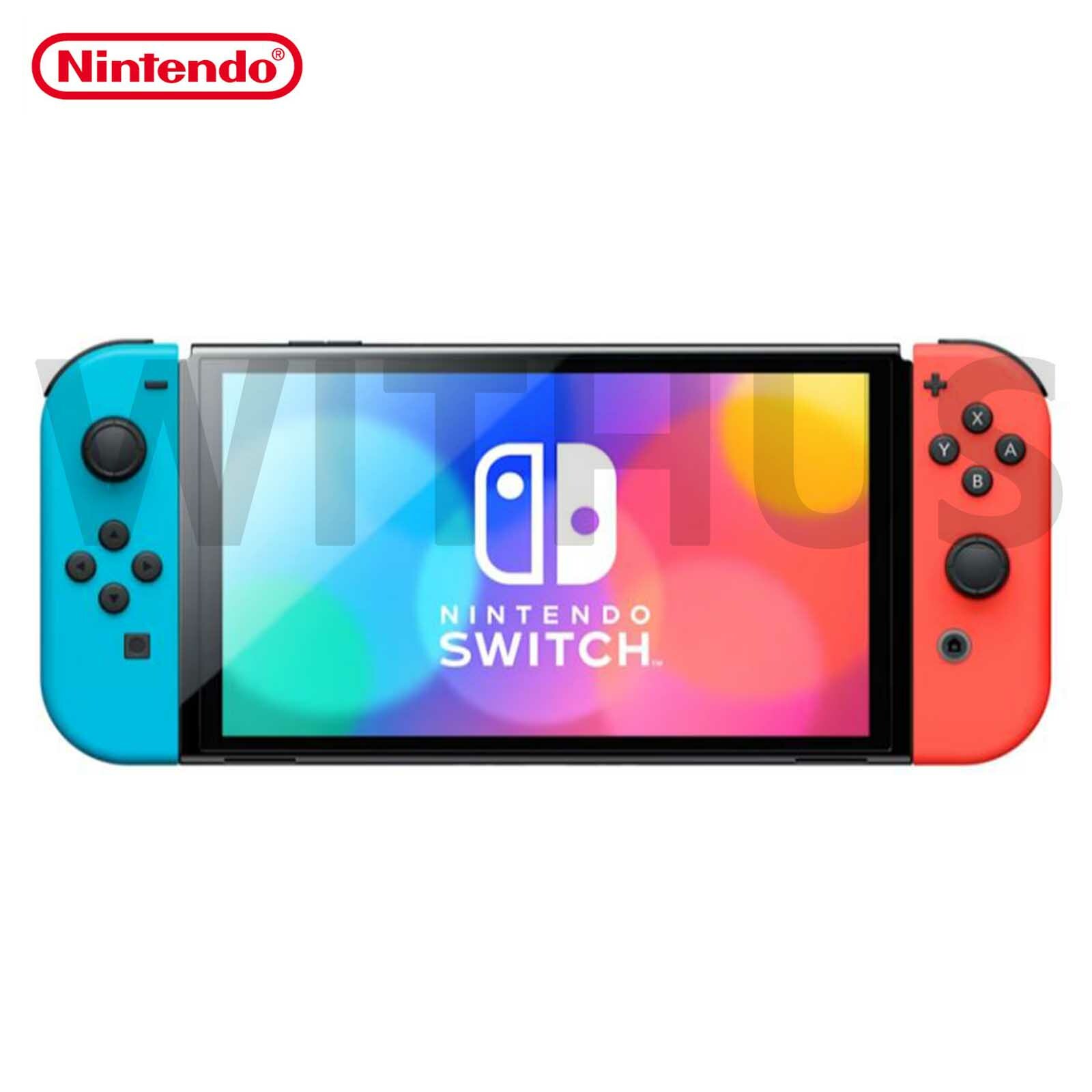 Nintendo Switch OLED Model HEG-001 Handheld Console – 64GB – Neon Blue/Neon Red