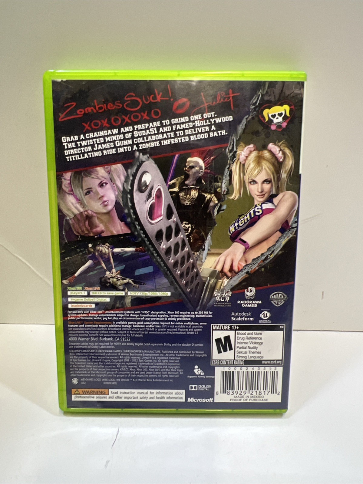 Lollipop Chainsaw (Microsoft Xbox 360, 2012) (used)