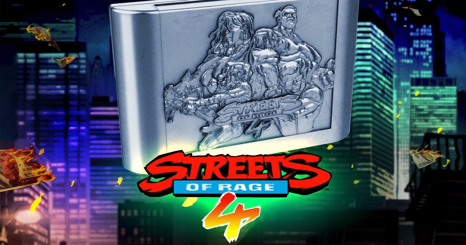 Streets of Rage 4 Collectors Edition Limited Run Metal Replica Cartridge No Game