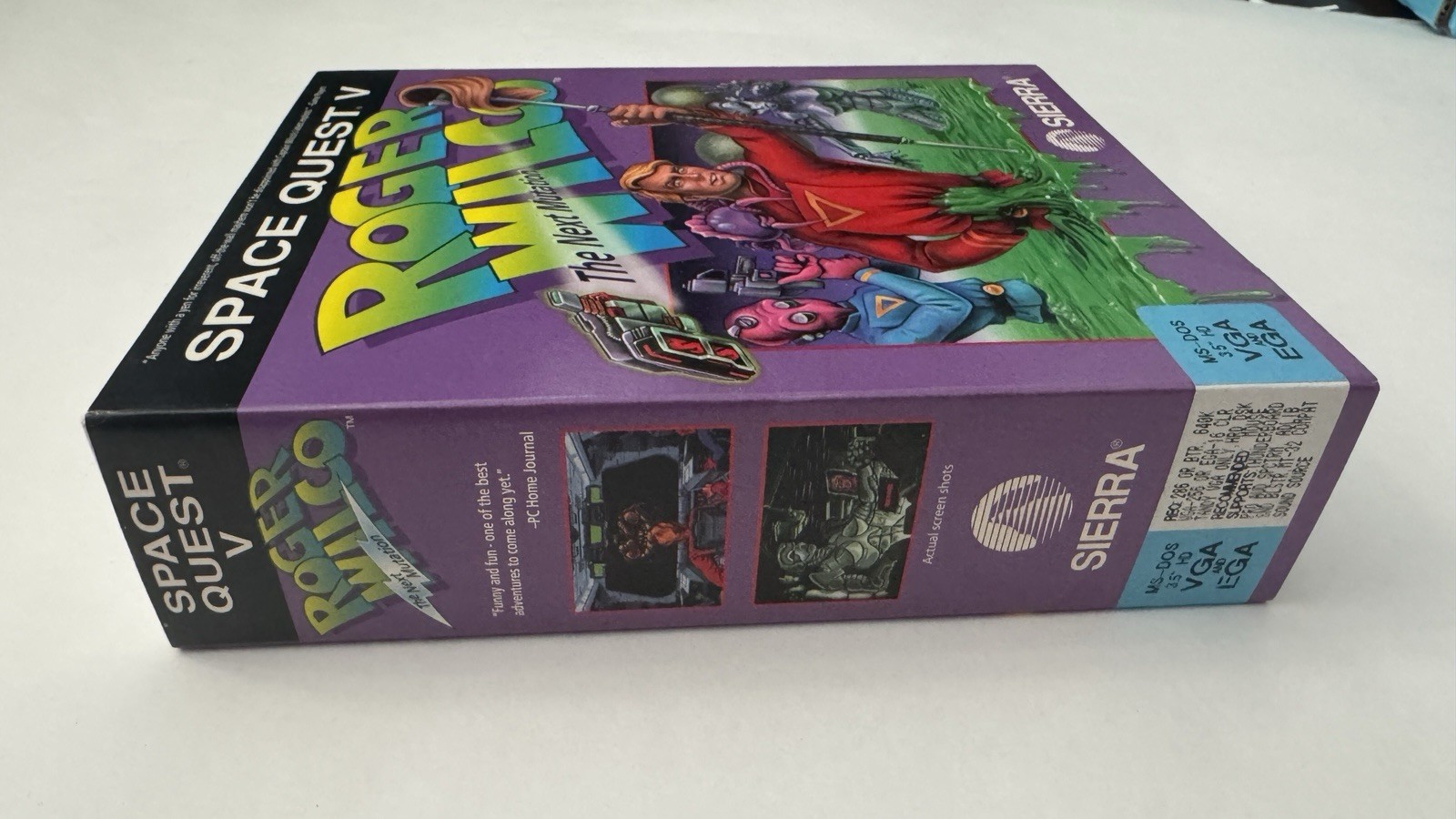 Space Quest V: Roger Wilco Next Mutation Sierra 1993 PC Big Box MS DOS 3.5” Disk