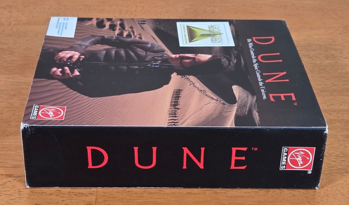 Dune Virgin Games Kyle MacLachllan Cover IBM PC Big Box 3.5″ Complete CIB 1992