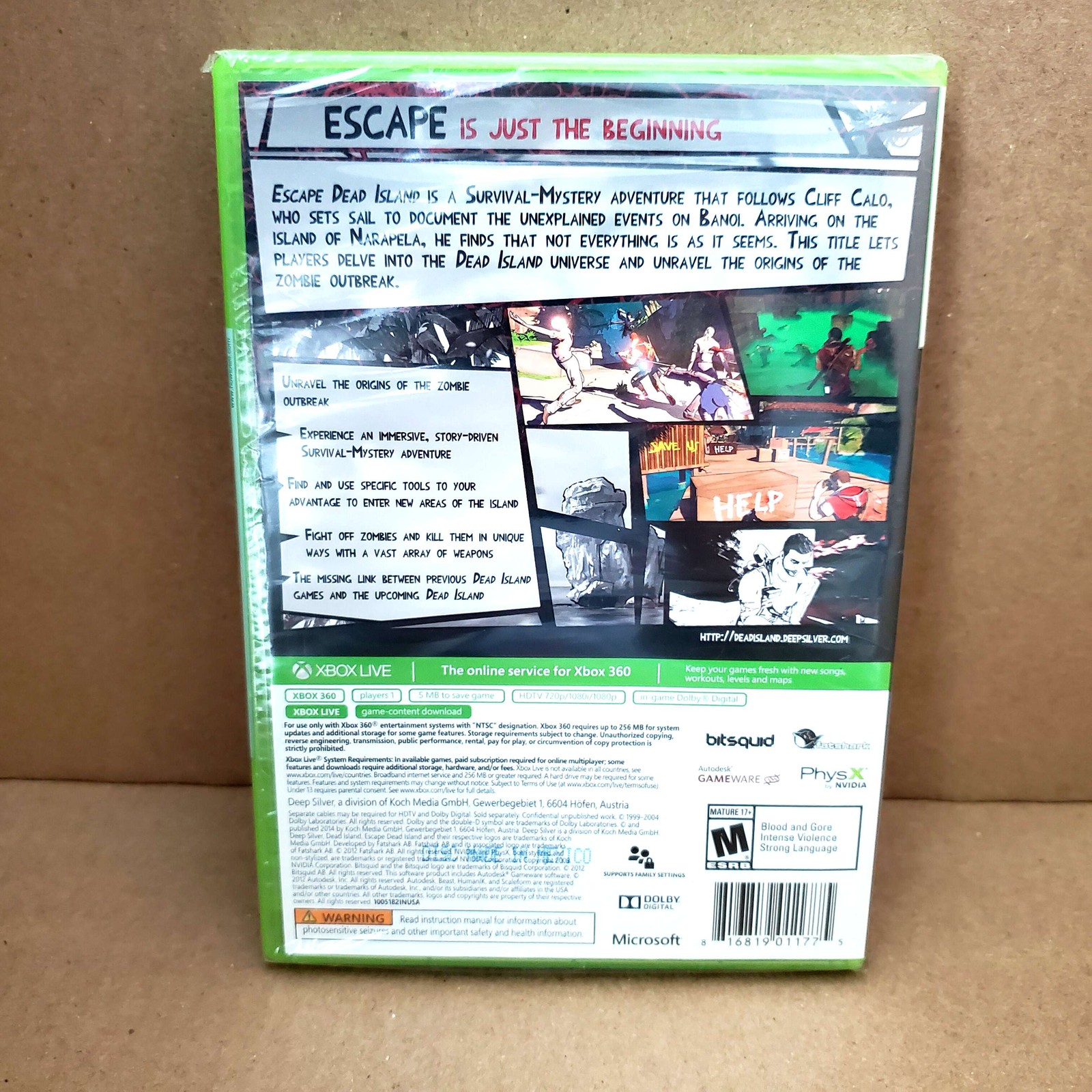 (Sealed) Escape Dead Island – Microsoft Xbox 360