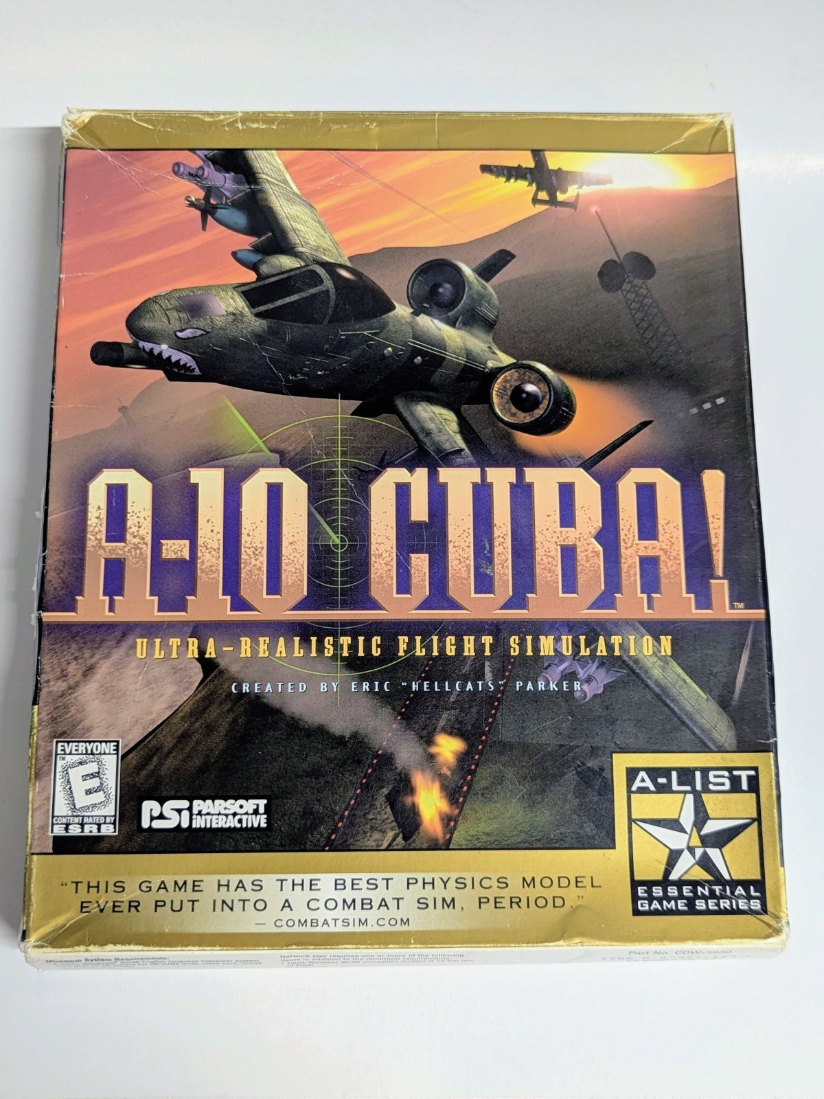 Lot of 4 A-10 A10 Tank Killer Thunderbolt Warthog PC Games Collectors Display