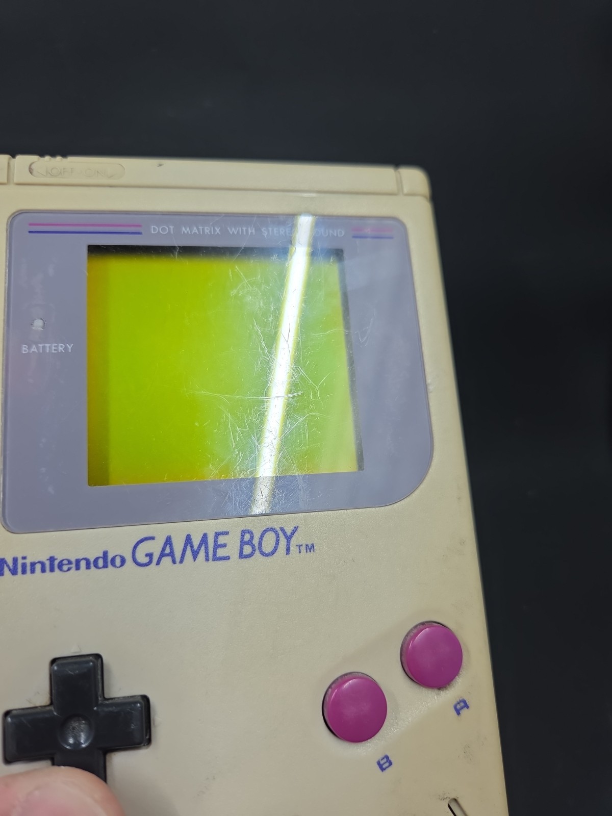Nintendo Game Boy Launch Edition Handheld System – Gray – W/ Tetris & Game Watch