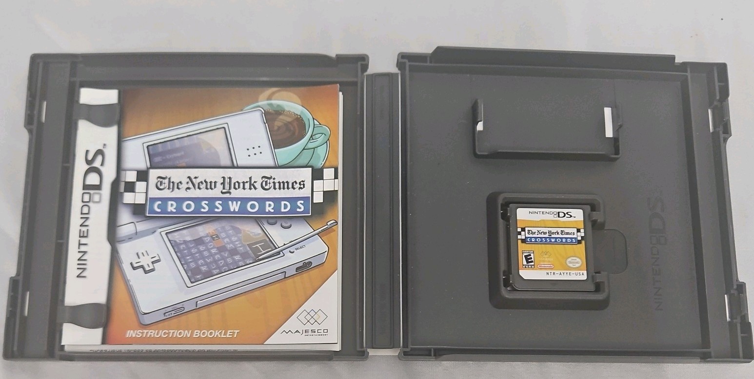 The New York Times Crosswords Nintendo DS Complete CIB Tested Works 2007