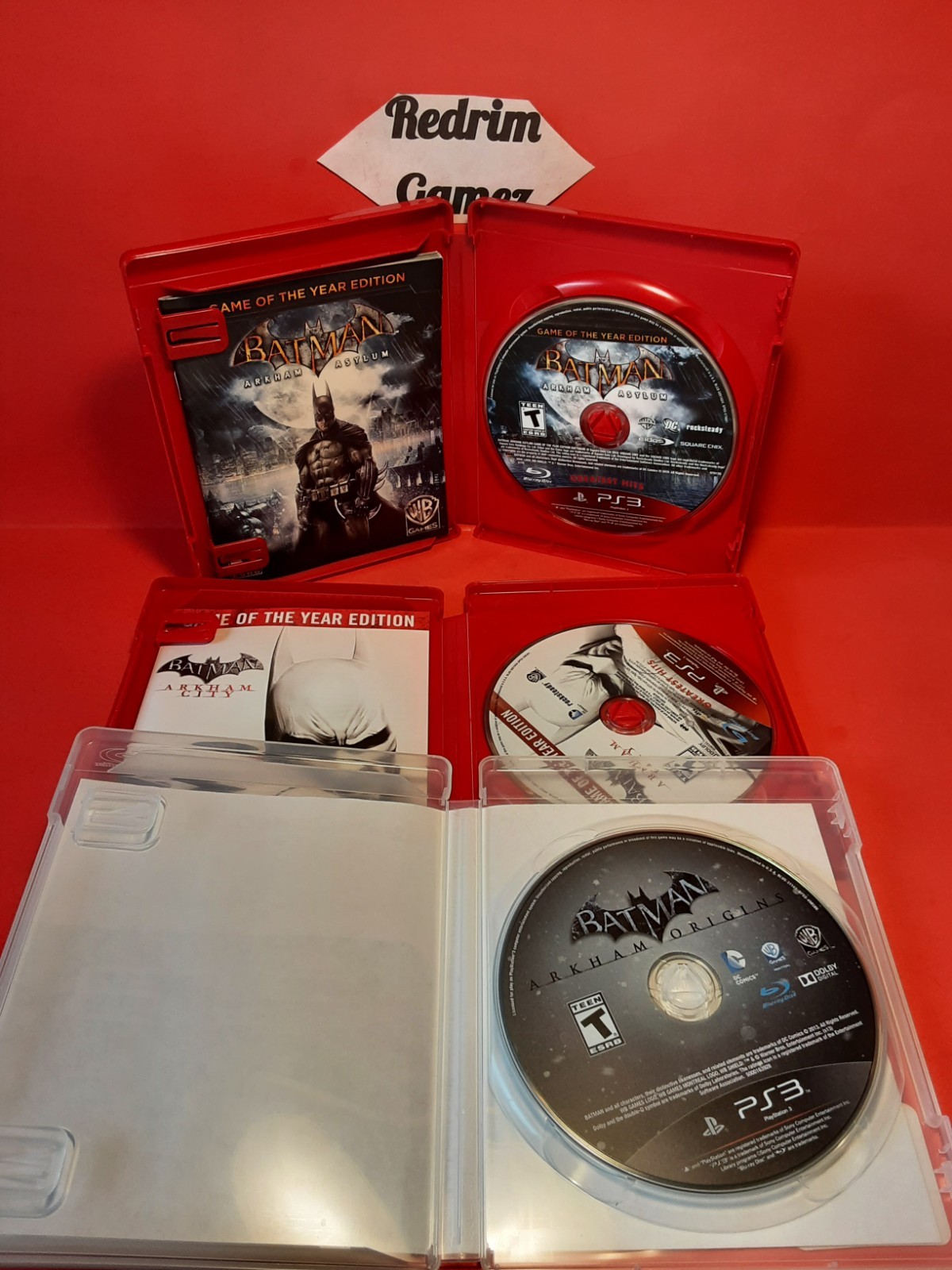 Batman Arham Collection Asylum City Origins Sony PS3 Playstation Video Games
