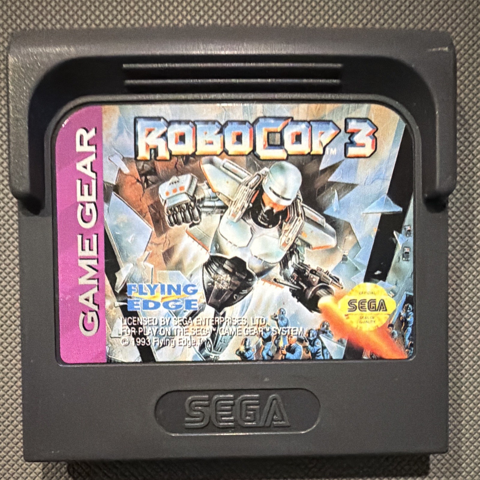 Flying Edge RoboCop 3 Sega Game Gear Game Cartridge 1993 RoboCop Series