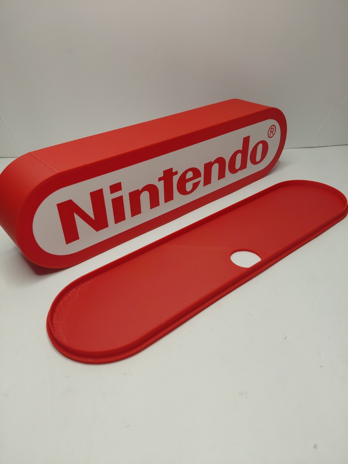 Large 3D Printed Nintendo Wall Art Game Logo Display Sign Light Box Ready