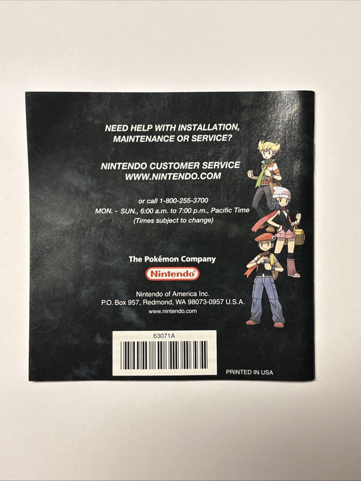 Nintendo Pokemon Diamond Version (Nintendo DS) Original English Manual only