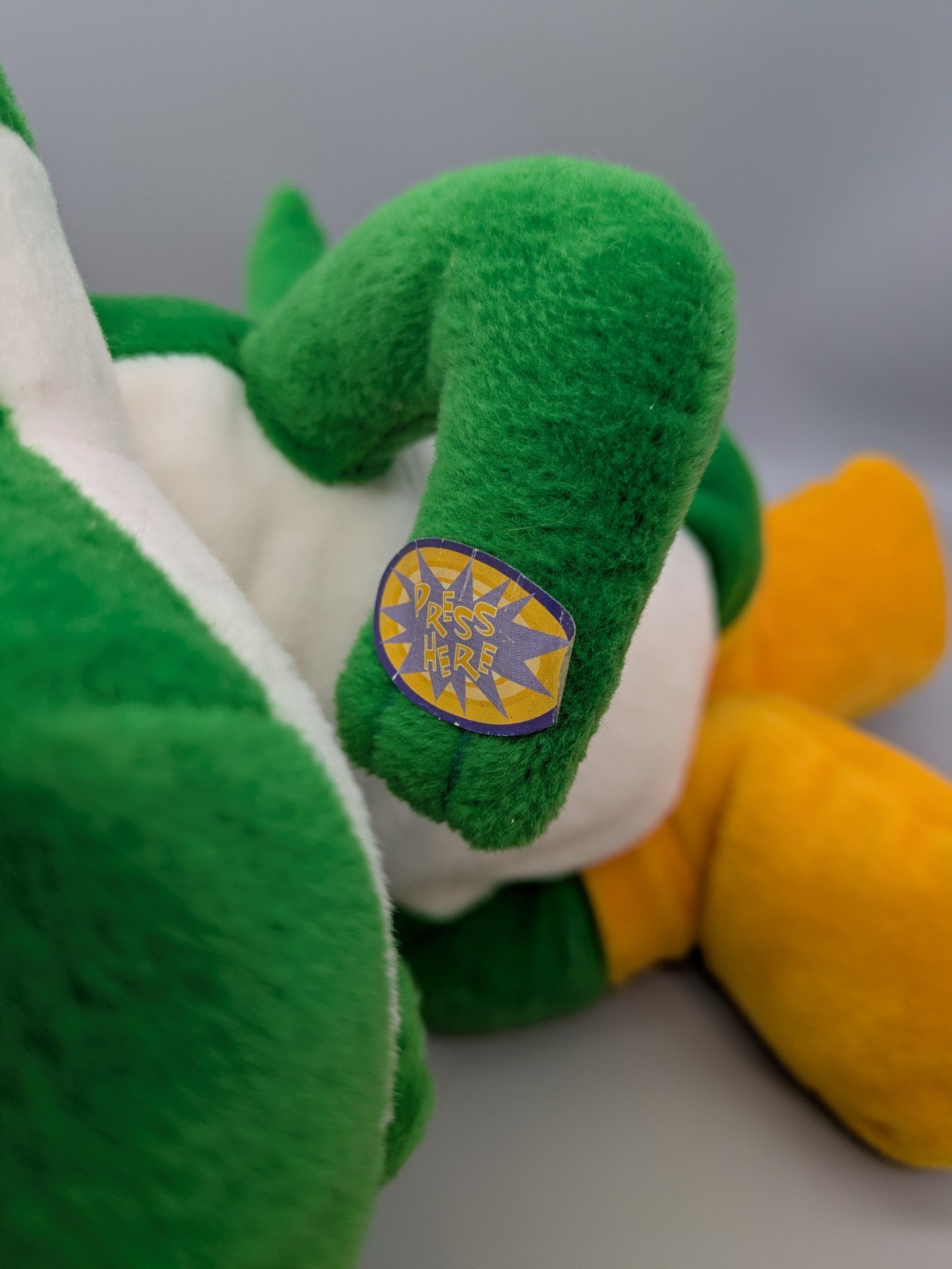 Yoshi BD&A Talking Plush Nintendo 64 Collectible 1998 Sound Working
