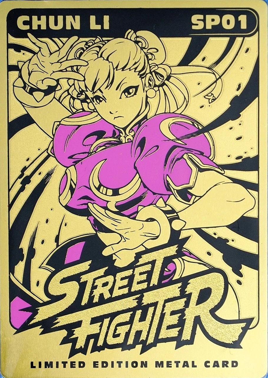 CHUN LI – SP01: STREET FIGHTER Limited Edition METAL CARD – SDCC 2021 Udon PINK