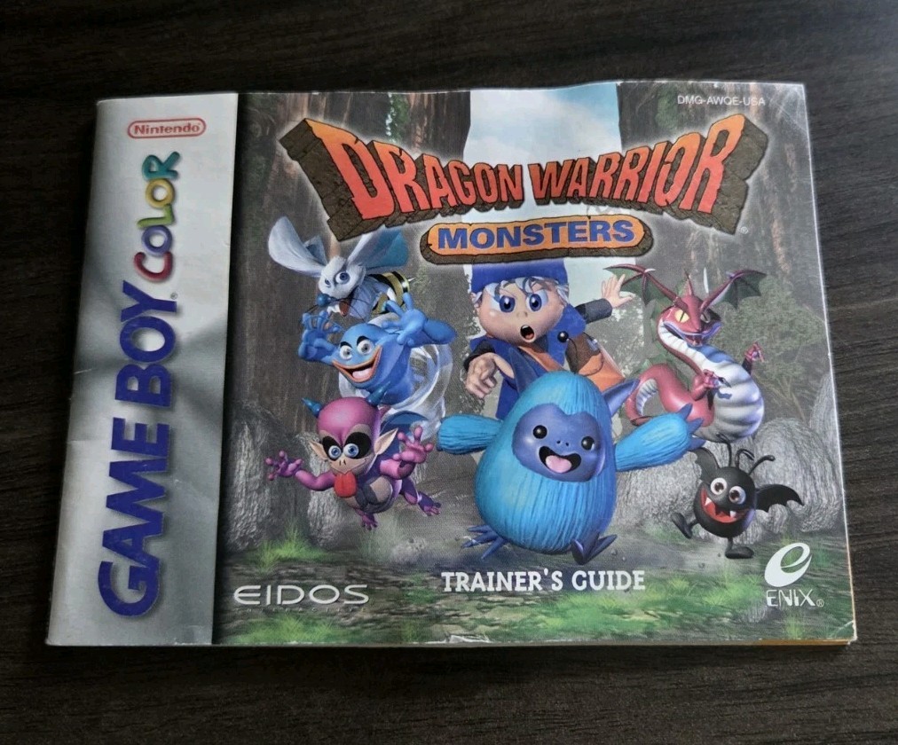 Dragon Warrior Monsters Nintendo Game Boy Color Instruction Manual Booklet Only