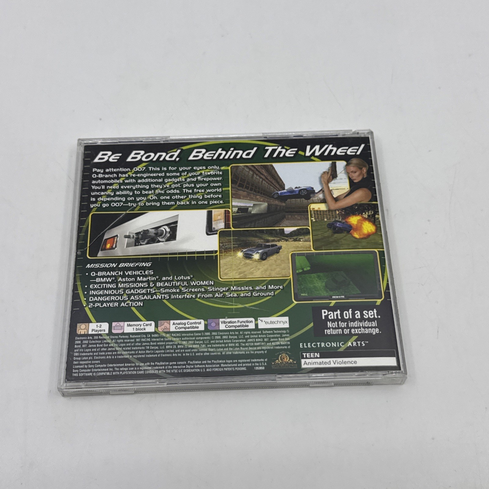 007 Racing EA Collectors’ Edition (Sony PlayStation, 2002) PS1 COMPLETE CIB