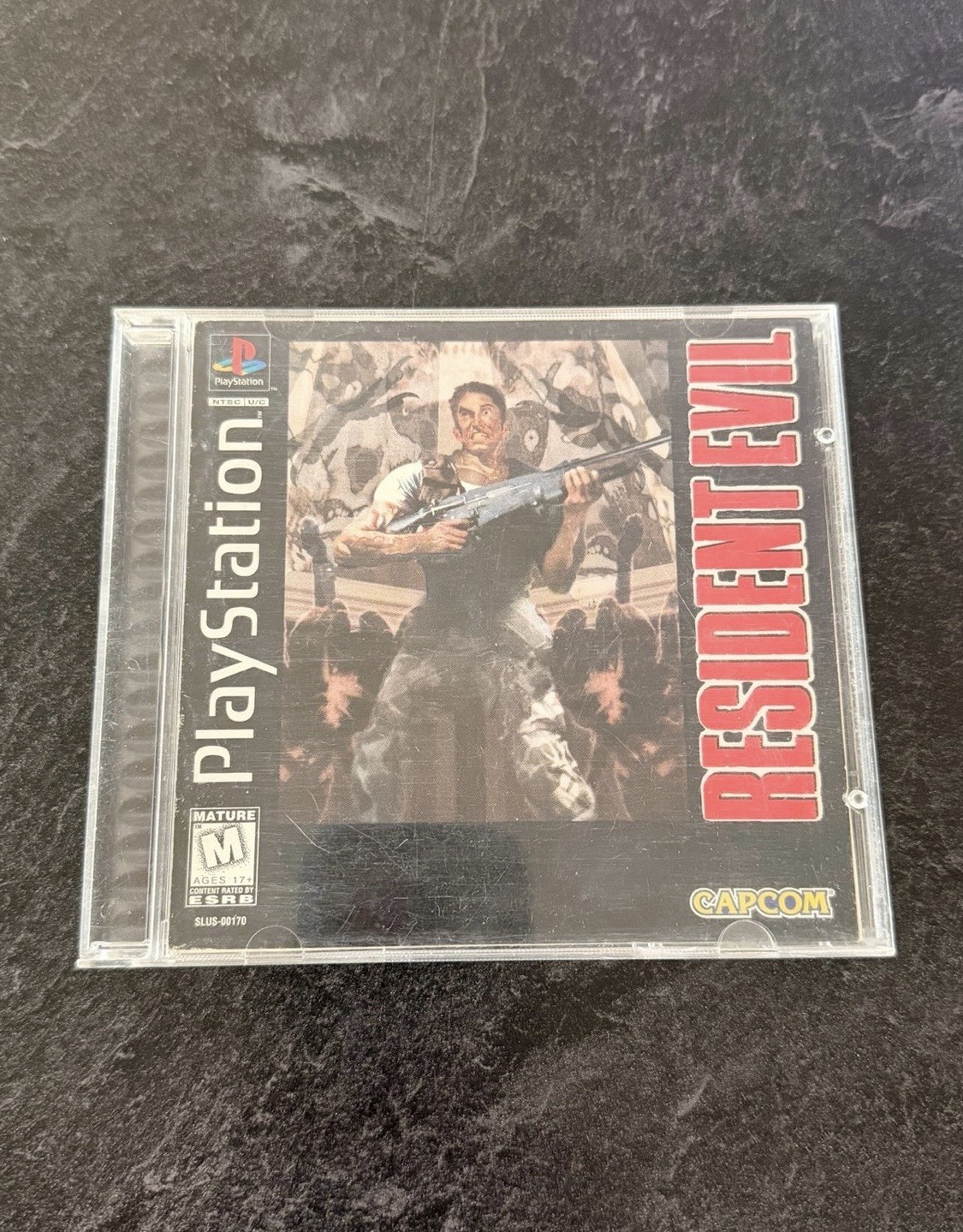 Resident Evil Sony PlayStation 1 Black Label Game, 1996 Edition Complete in Box