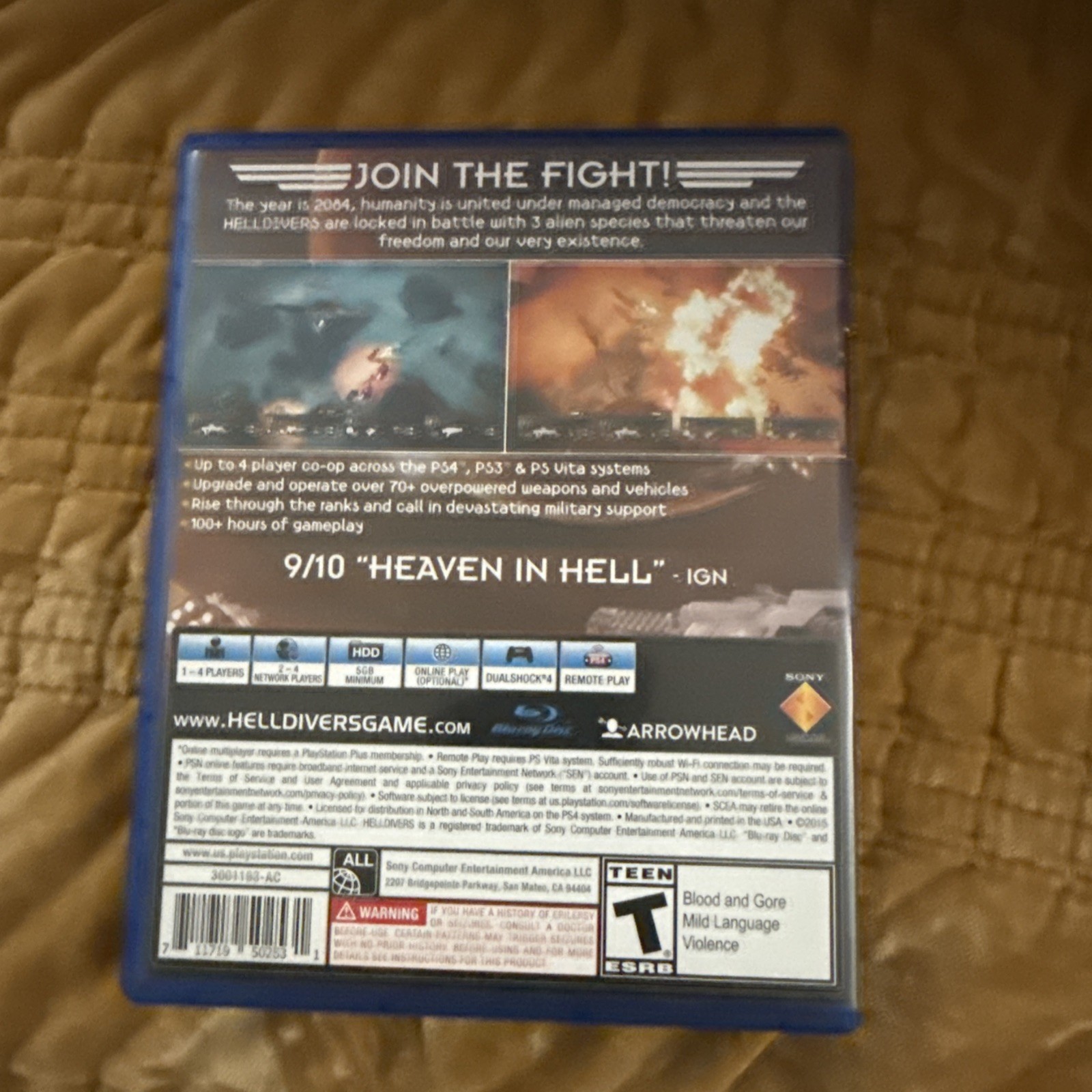 Helldivers — Super Earth Ultimate Edition (Sony PlayStation 4) Tested & Working