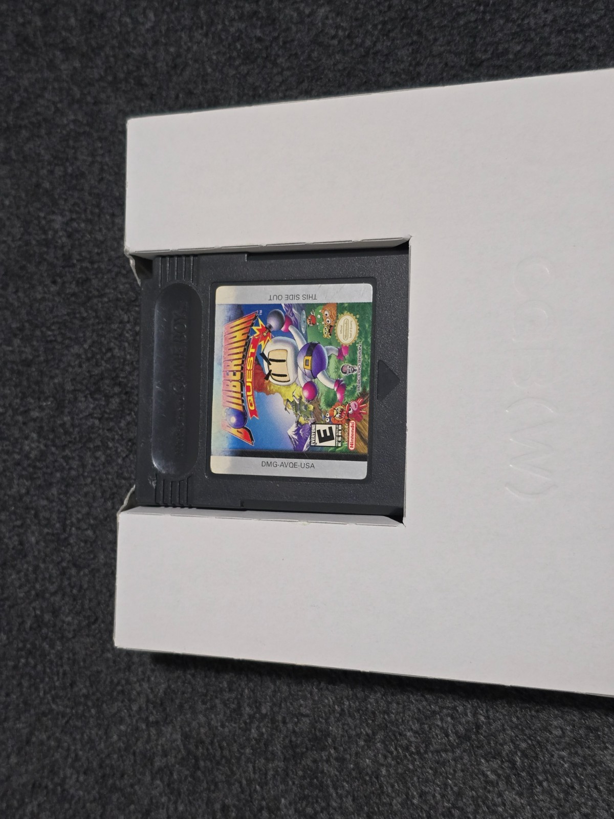 GBC BOMBERMAN QUEST Near Complete Almost CIB Box Game Boy Gameboy Color Reg Card