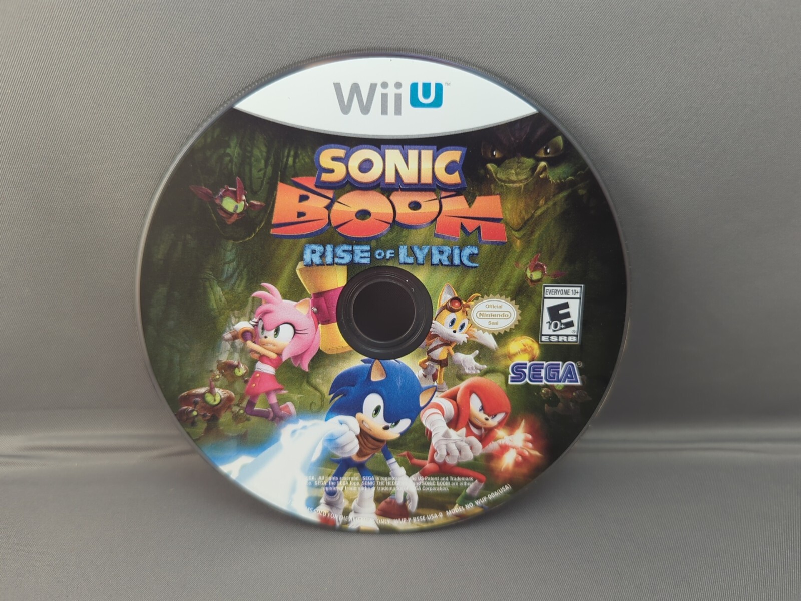 * Sonic Boom: Rise of Lyric (Nintendo Wii U, 2014) Disc Only