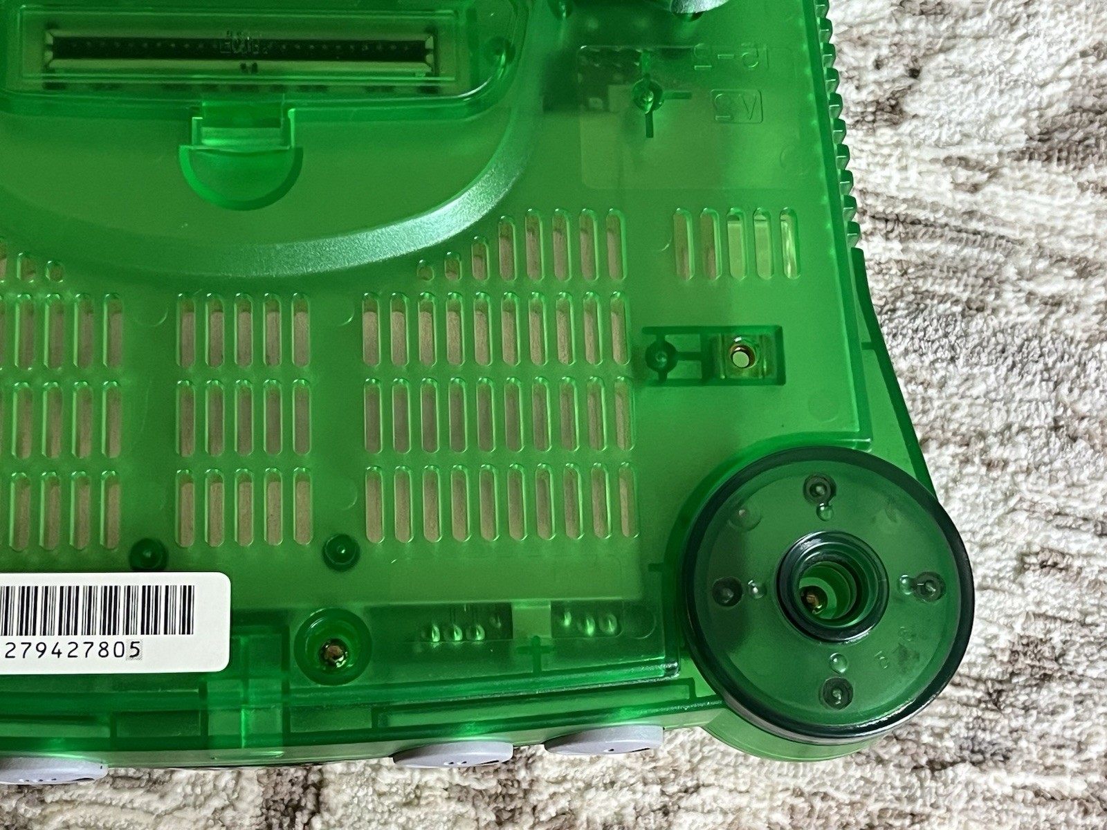 Nintendo 64 Funtastic Clear Jungle Green Console Only NUS-001 Tested NICE SHAPE