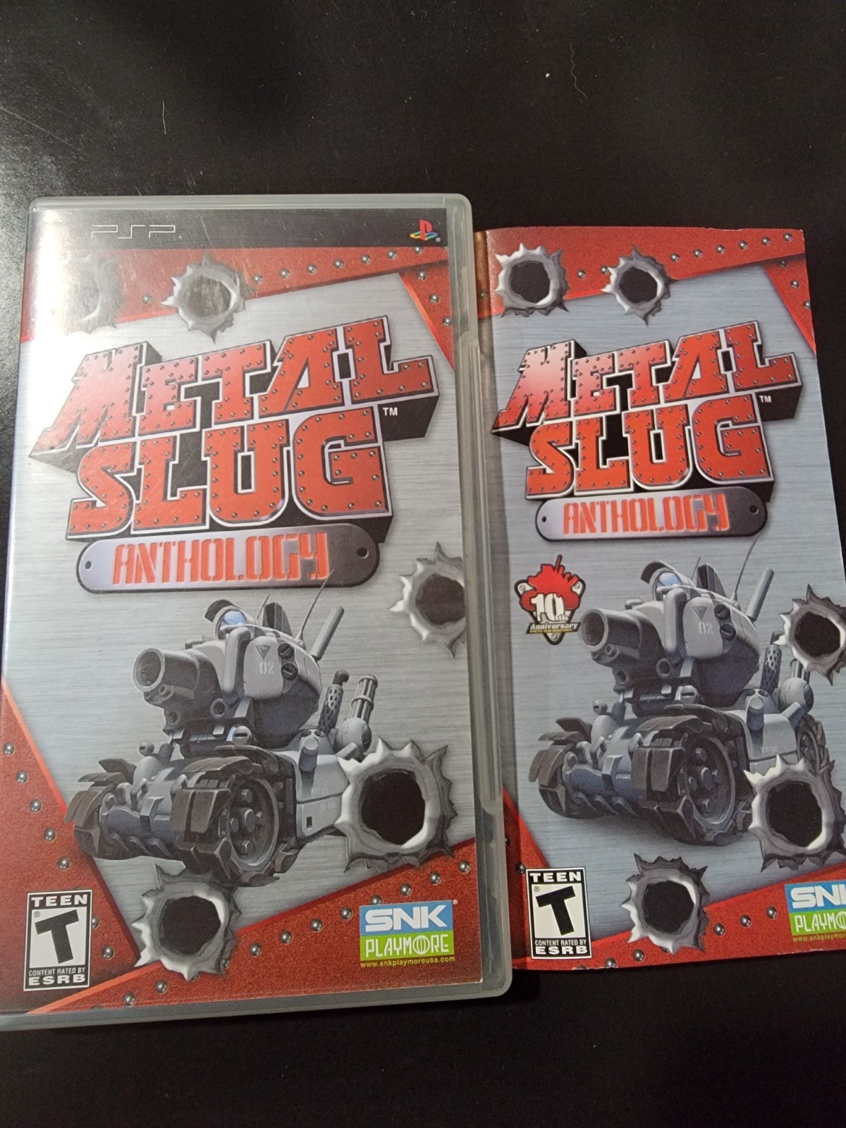 Metal Slug Anthology (Sony PSP, 2007) CASE AND MANUAL ONLY!