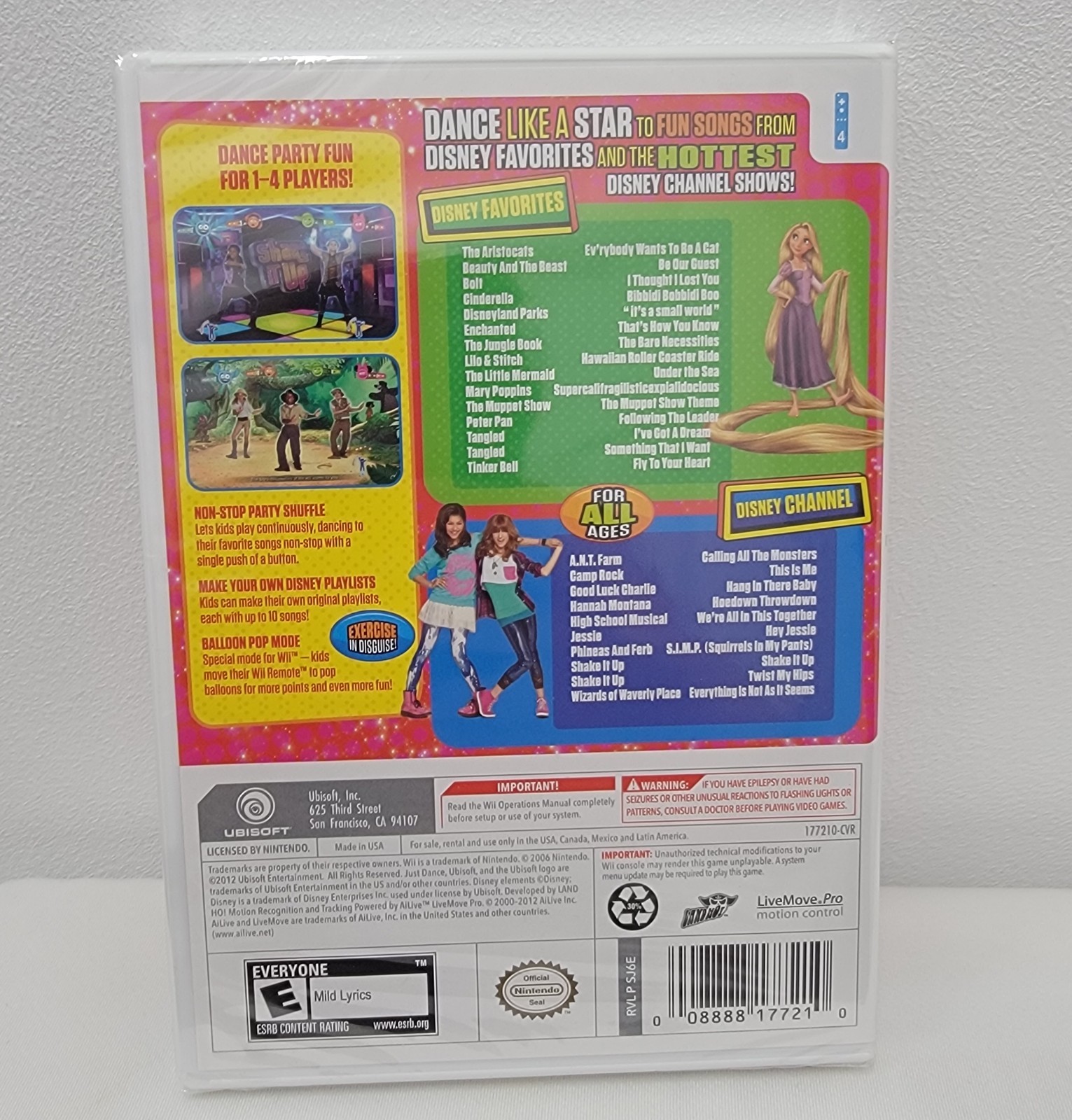 Sealed! Just Dance: Disney Party (Nintendo Wii, 2012) Video Game New