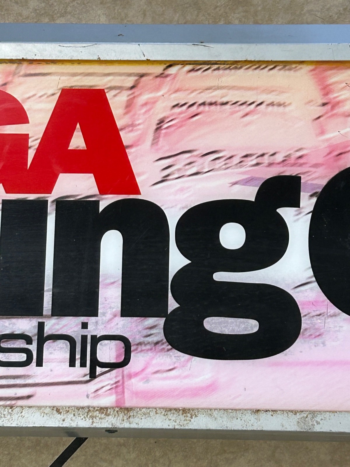 ******RARE Vintage 1997 Promotion Sega Touring Car Championship Sign RARE******