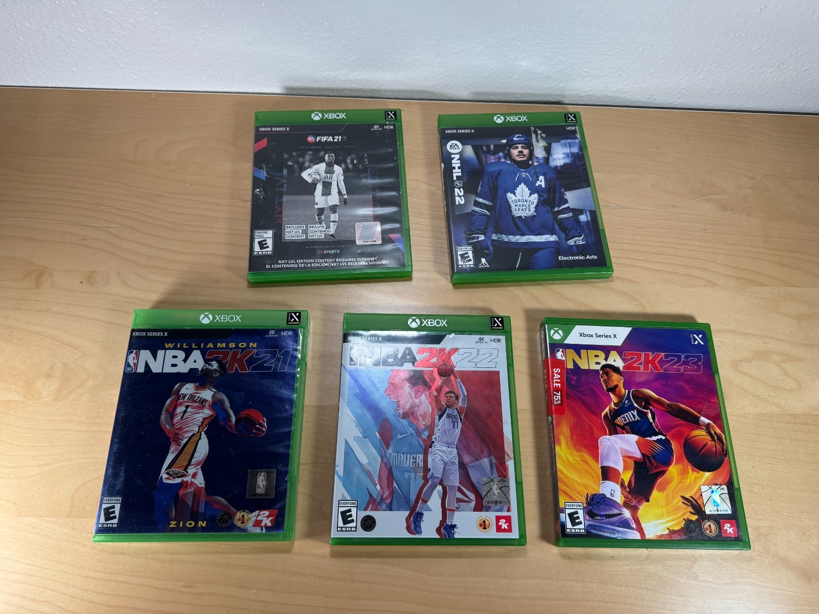 Xbox Series X Sports Games – NBA 2k21, 2k22, 2k23, FIFA 21, and box only NHL 22