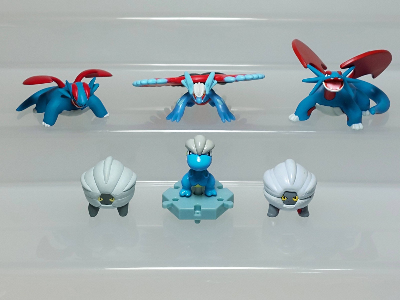 Salamence Shelgon Bagon Roaring Moon Pokemon Figure Takara Tomy Bandai 0.8-1.4in