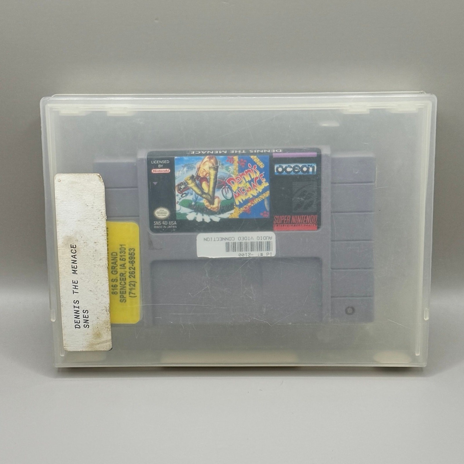 Dennis the Menace for Super Nintendo with Rental Case.