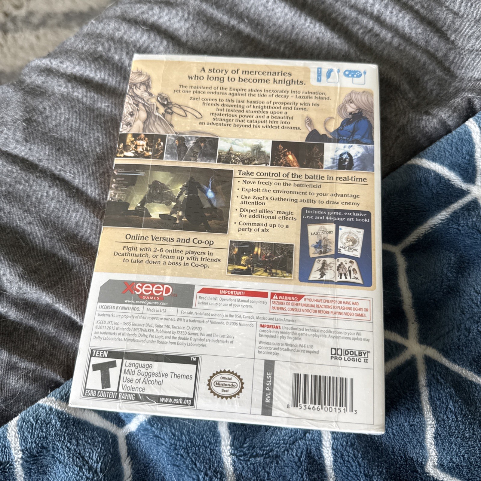 The Last Story Wii Big Box Limited Edition With Soundtrack, New/Sealed