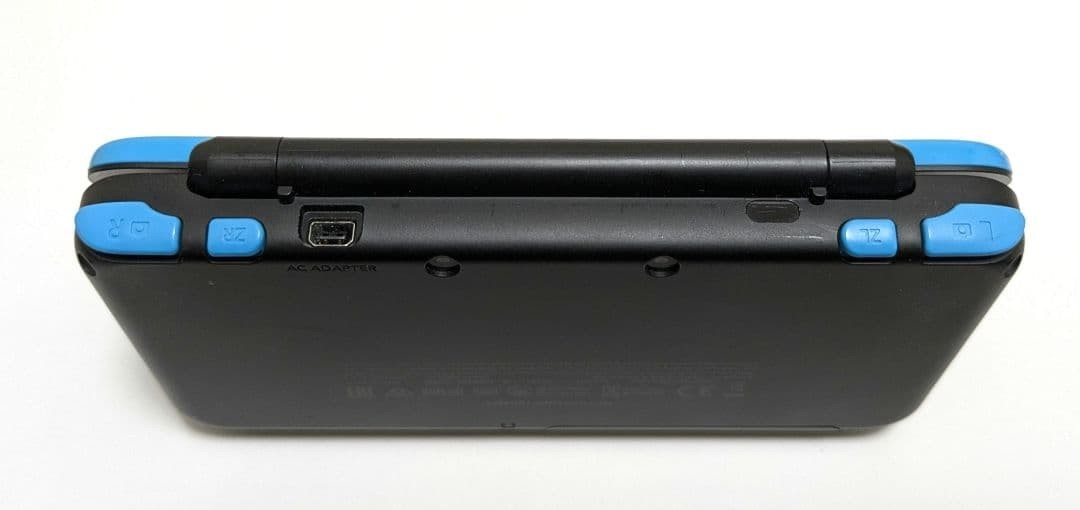 New Nintendo 2DS XL LL Black Turquoise Console Stylus Working Japanese ver