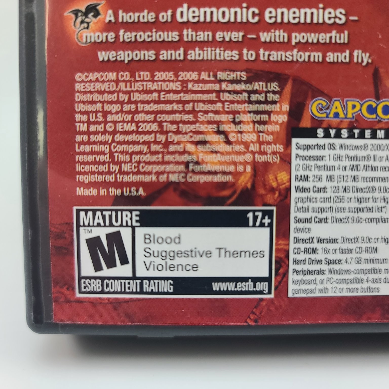 Devil May Cry 3 Dante’s Awakening Special Edition PC CD-ROM Video Game