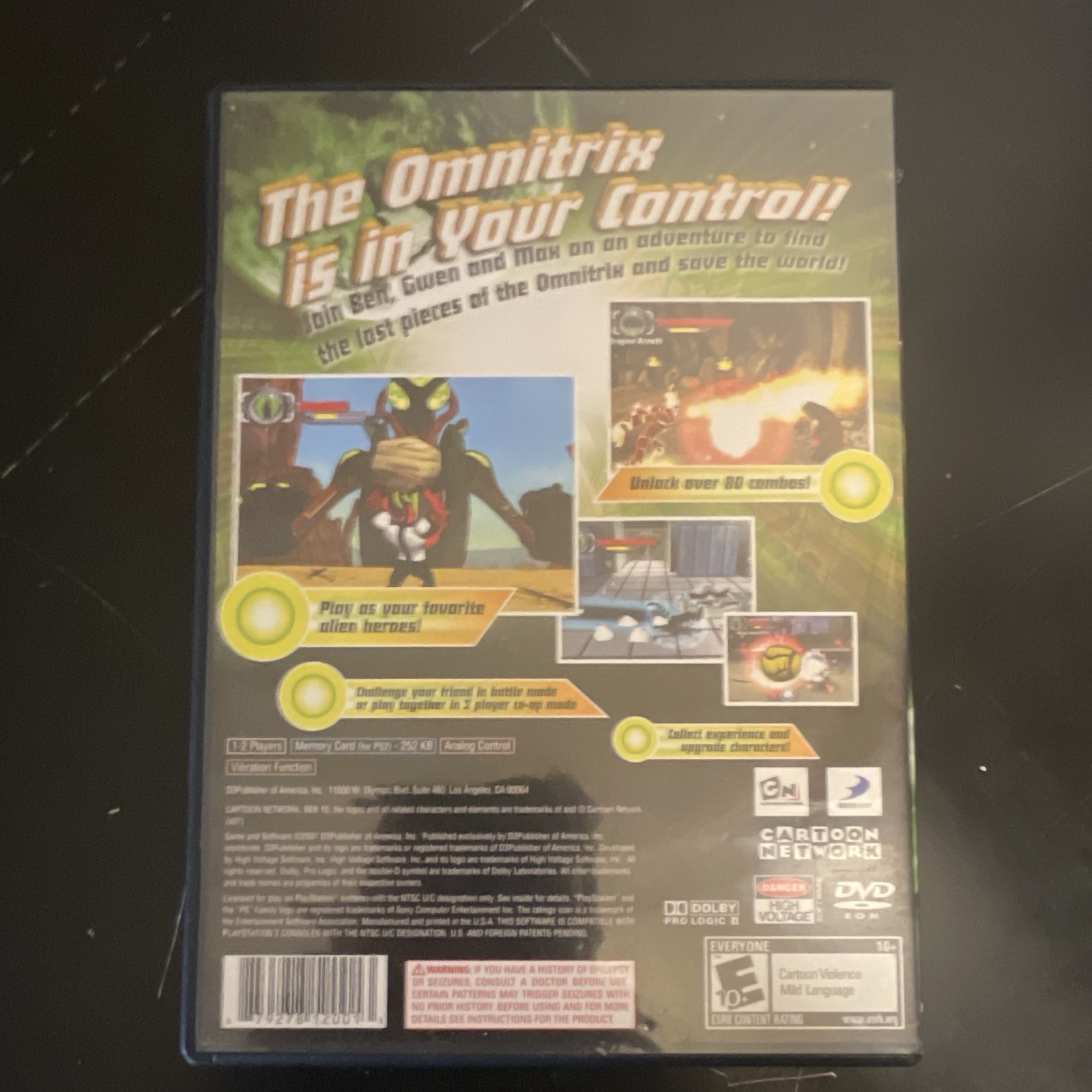 D3Publisher Ben 10: Protector of Earth Sony PlayStation 2 PS2 E10+ Manual
