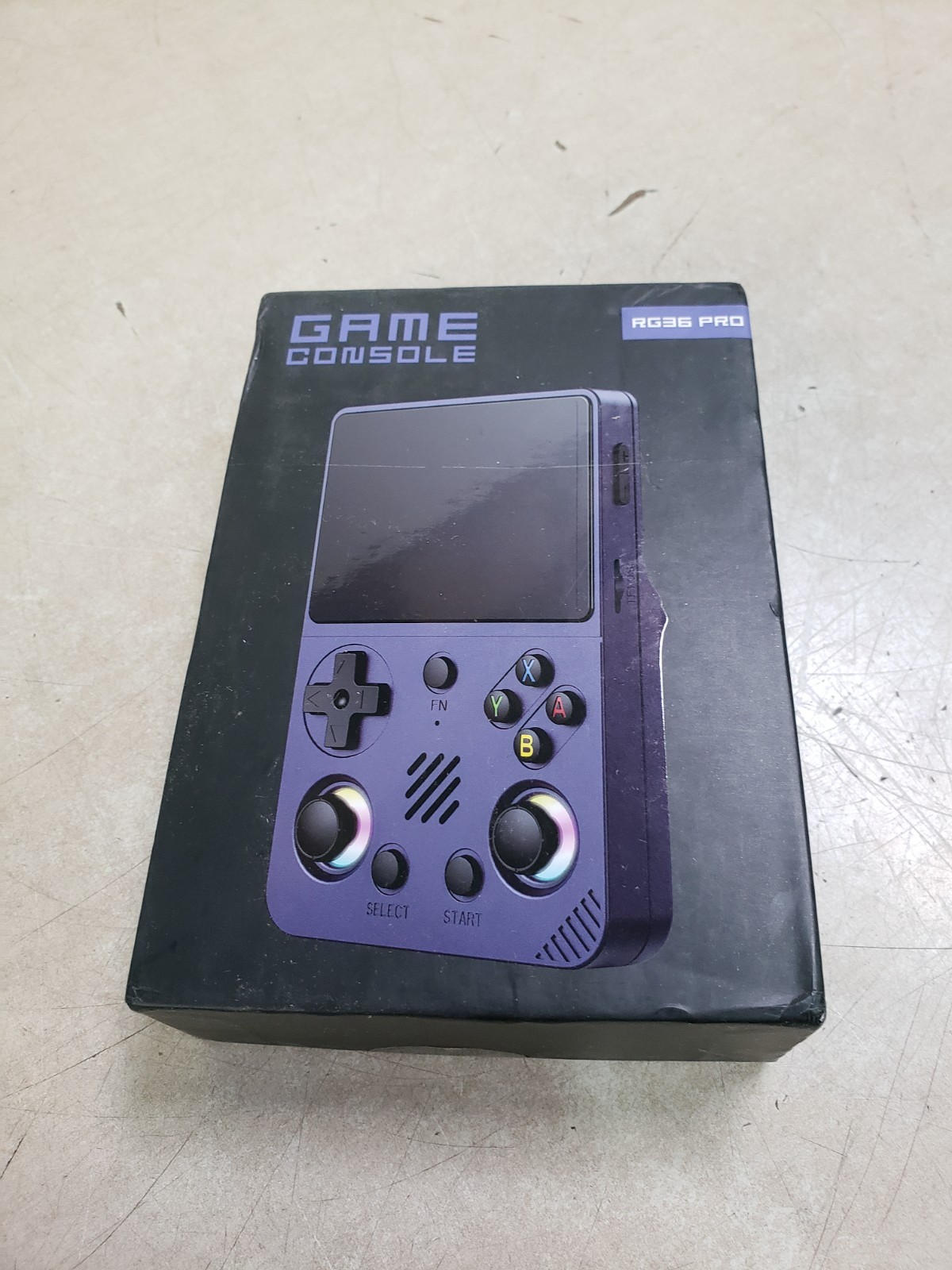 RG36PRO Retro Handheld Game Console – 64GB White – New, Sealed