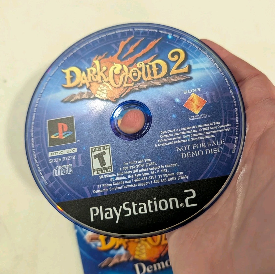 Dark Cloud 2 Demo Disc Sony PlayStation 2 PS2 W/ Sleeve