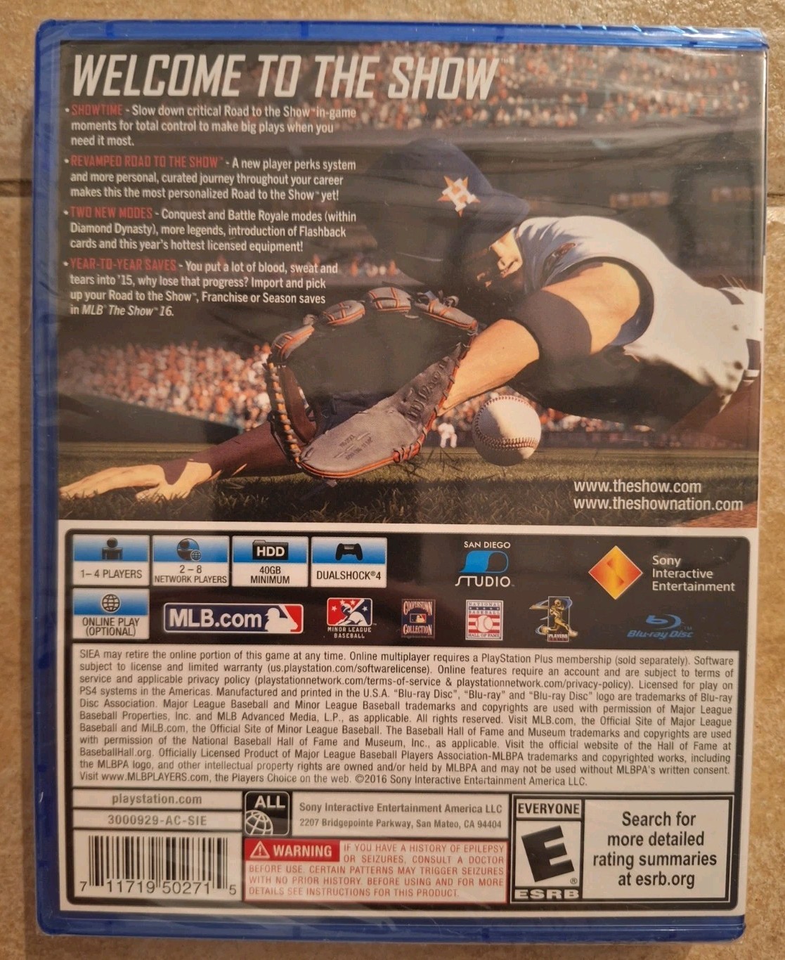 MLB: The Show 16 (Sony PlayStation 4, 2016) New, Sealed; Free Shipping