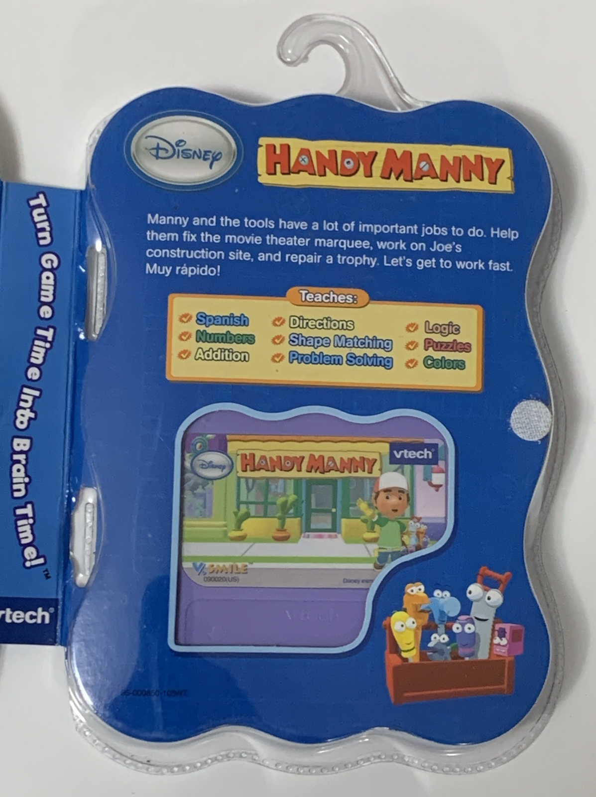 New Vtech V.smile Disney Handy Manny 3-5 Years Learning Systems Smartridge