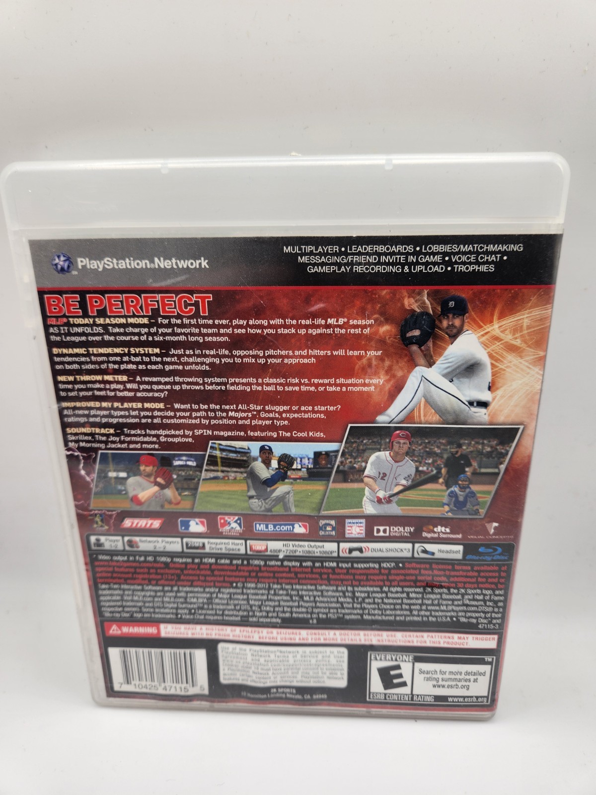 Major League Baseball 2K12 ( 2012) Sony PS3 – Cleaned Polished And Tested